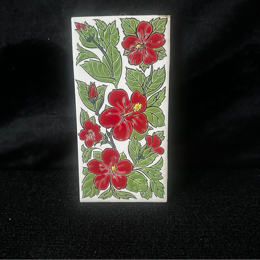 Vintage Handmade Nassos Ceramic Tile